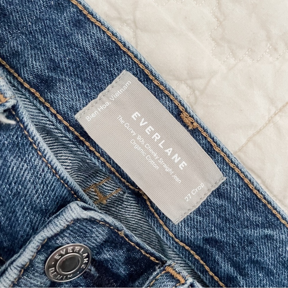 Everlane 90s Curvy Cheeky cropped Straight Jeans - Picture 2 of 4